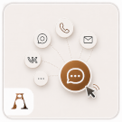 Виджет для мессенджеров: MAX, Telegram, WhatsApp, VK -  