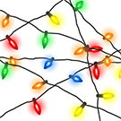 Праздничное украшение сайта (Новогодняя гирлянда) -  