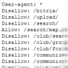 Поиск + robots.txt -  