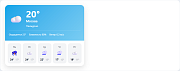 Красивый виджет погоды с прогнозом (open-meteo, без API-ключа) -  