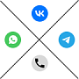 Виджет для мессенджеров: Telegram, WhatsApp, VK -  
