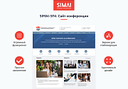 SIMAI-SF4: Сайт конференции - адаптивный с версией для слабовидящих - Готовые сайты